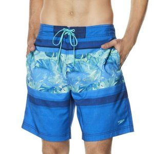 NWT Men's Large Speedo Orbital Horizon Bondi Board Shorts Swim Trunks $56